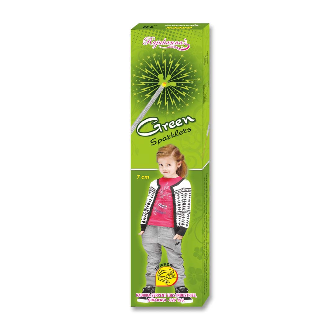 7 Cm Green Sparklers