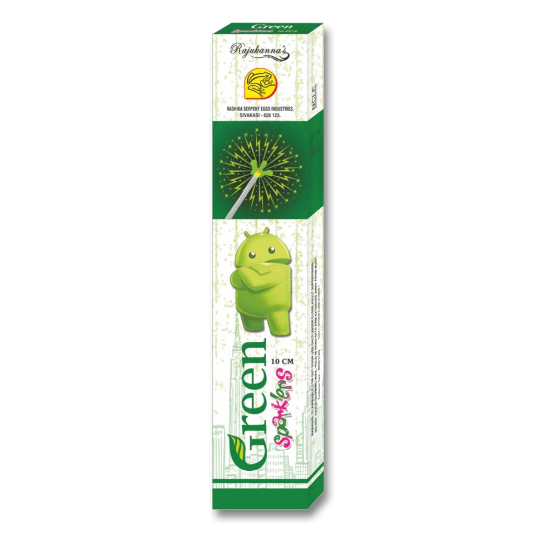 10 Cm Green Sparlde1·s